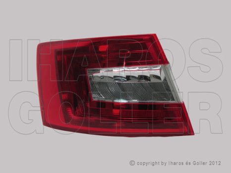 Skoda Octavia (5E) 2013.02.01-2016.09.30 Hátsó lámpa üres bal (4 ajtós) (0MSW)