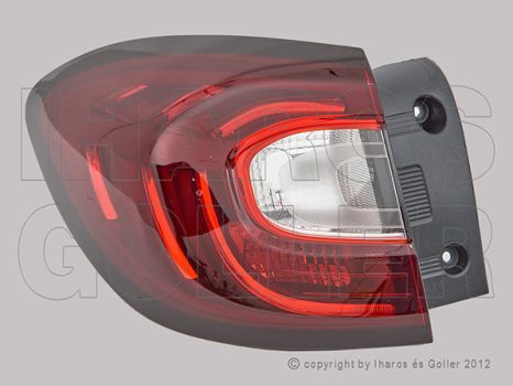 Renault Captur 2016.09.01-2019.12.31 Hátsó lámpa üres bal LED-es (17.05-) * (1KLF)