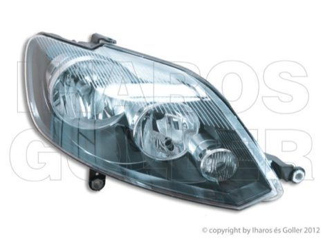 VW Golf Plus 2009.03.01-2014.01.30 Fényszóró H7/H15 jobb, fekete házas (motorral) TYC (077X)