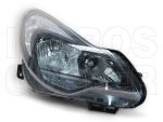   Opel Corsa D 2011.03.01-2014.08.31 fényszóró H7/H1+nappalifény jobb, fekete házas(motorral) (04PS)