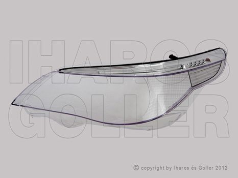 BMW 5 (E60, E61) 2003.07.01-2010.10.01 Fényszóróüveg XENON fényszóróhoz -07.08. bal TYC (1MM7)