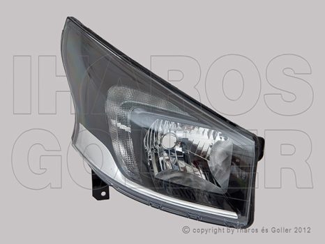 Opel Vivaro 2014.06.01-2019.07.31 Fényszóró H4+LED nappali fény jobb (motorral) TYC (1KA3)