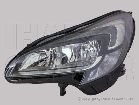 Opel Corsa D 2011.03.01-2014.08.31 fényszóró 2H7 bal +LED napp.f., motorral TYC (1ACG)