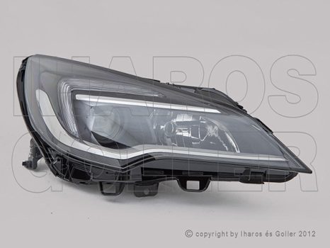 Opel Astra K/1 2015.06.01-2019.07.02 fényszóró H1/H7+LED napp. fény jobb (motorral) TYC * (1T80)