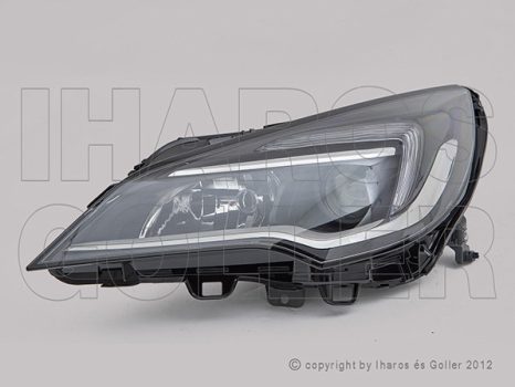 Opel Astra K/1 2015.06.01-2019.07.02 fényszóró H1/H7+LED napp. fény bal (motorral) TYC * (1T7Z)