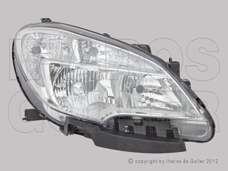 Opel Mokka 2012.09.01-2016.09.01 fényszóró HB3/H7+napp.f. jobb króm házas (motorral) TYC (1G2B)