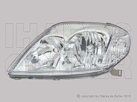 Toyota Corolla (E120) 2002.01.01-2004.05.31 fényszóró H7/HB3 bal 4a.+Kombi (motoros állítás, motor nélkül) FARBA tip. (1DE4)