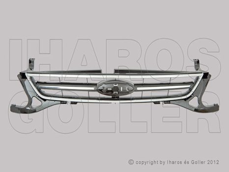 Ford Mondeo 2007.04.01-2014.12.31 Hűtődíszrács króm-fekete (044I)