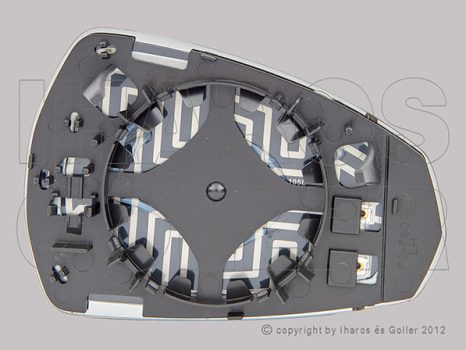 Audi A3 8V(3 ajtós) 2012.09.15-2016.03.01 Tükörlap cserélhető bal, aszférikus, fűthető (13U4)