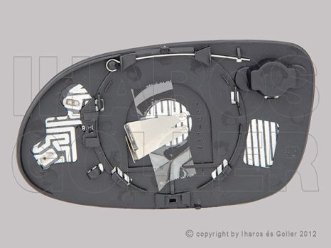 Mercedes A (W168) 1997.10.01-2001.04.30 Tükörlap cserélhető jobb, aszférikus, fűthető, hőmérős csatl. (151W)