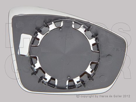 VW Polo V 2009.06.01-2014.04.21 Tükörlap cserélhető bal, aszférikus (13Z6)