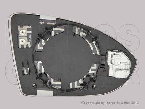 VW Golf VII/1 2012.10.01-2016.10.31 Tükörlap cserélh., bal fűthető, aszférikus, holttér figy (1P9N)