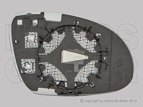 Seat Alhambra 2009.05.01- VTL cserélhető bal, aszférikus, fűthető, kék (143X)