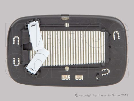 Volvo C70 2005.10.01-2013.12.31 Tükörlap cserélh. jobb, domború, fűthető (szögl. felf) (14NX)