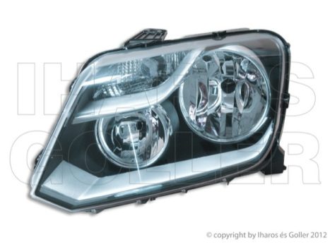 VW Amarok 2010.01.01- Fényszóró H7/H1 bal 2013-ig (manuális) DEPO (05FI)