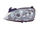   Opel Corsa C 2000.09.01-2006.08.31 fényszóró 2H7 DE bal, ZKW-tip. (motoros állítás, motor nélkül) DEPO  (0RNU)