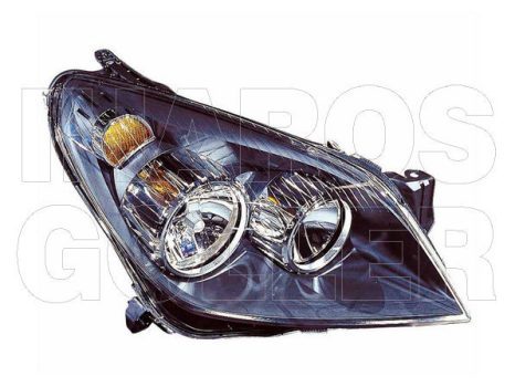 Opel Astra H 2003.09.01-2014.08.31 Fényszóró H7/H1 jobb fekete házas(motorral) DEPO (0P7L)