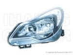   Opel Corsa D 2011.03.01-2014.08.31 fényszóró H7/H1 fekete házas bal (motorral) DEPO (05D0)