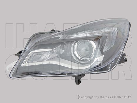 Opel Insignia 1/2 2013.09.01-2017.01.01 fényszóró HIR2+napp.f., fek.h. (motorral) bal DEPO (1C6T)