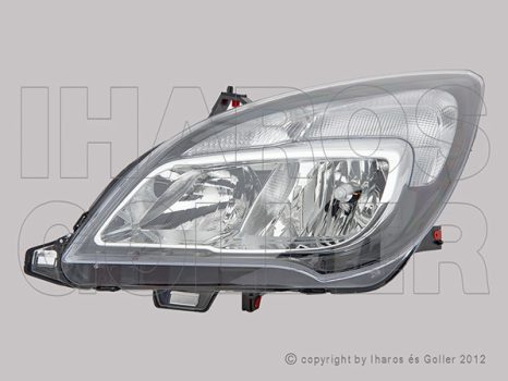 Opel Meriva B 2014.07.01- Fényszóró H7/H1 bal (motorral) DEPO (1HNL)