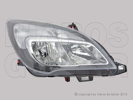 Opel Meriva B 2014.07.01- Fényszóró H7/H1 jobb (motorral) DEPO (1HNM)