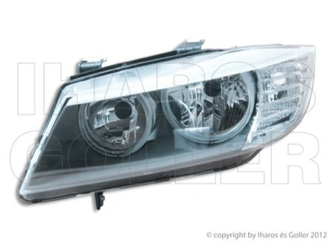 BMW 3 (E90, E91) 2008.09.01-2011.10.31 fényszóró 2H7 bal fekete házas 4a.+Kombi (motoros állítás, motor nélkül) DEPO (05D2)