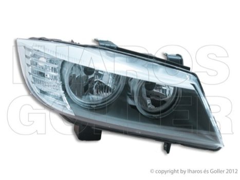 BMW 3 (E90, E91) 2008.09.01-2011.10.31 fényszóró 2H7 jobb fekete házas 4a.+Kombi (motoros állítás, motor nélkül) DEPO (05D4)