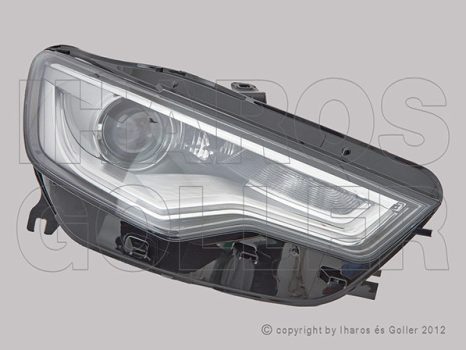 Audi A6 2011.04.01-2014.09.30 Fényszóró H7/D3S XENON/LED jobb (motorral) DEPO (0WGY)