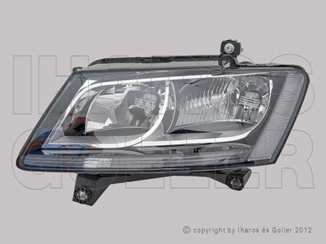 Audi Q5 2012.09.01-2016.12.31 fényszóró 2H7 bal, fekete házas (motorral) DEPO (1HGL)