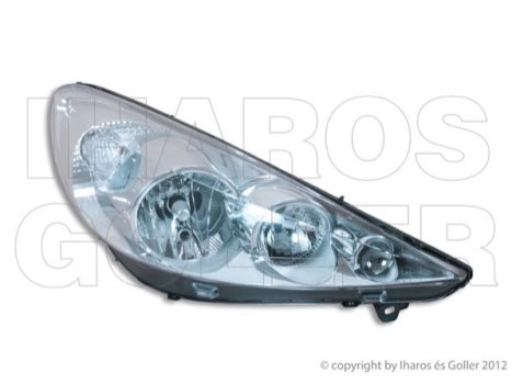 Peugeot 206+ 2009.03.01-2012.12.31 Fényszóró H7/H1 jobb (motorral) DEPO  (08HA)