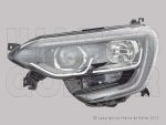   Renault Megane 2016.03.01-2020.10.08 fényszóró 2H7+LED bal, fekete ház (motoros állítás, motor nélkül) DEPO (1G5B)