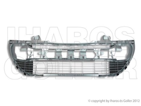 Peugeot 308 T7 2007.09.01-2011.04.30 Rács első lökhárítóba, közép, ezüst (04J5)