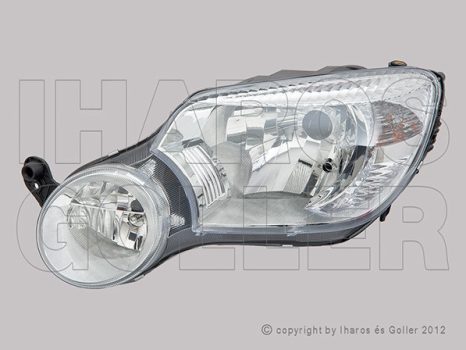 Skoda Yeti 2009.11.01-2013.08 fényszóró H4 bal (motorral) "Yeti" logo nélk.DEPO (0MBW)
