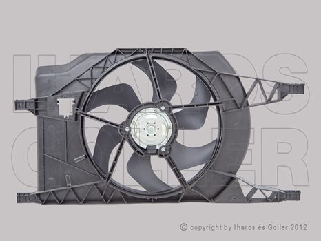 Renault Clio (Clio II) 1998.04.01-2001.05.31 Hűtőventill. kpl. (3.0, +/-AC, 2pól. ovál csat.) (19YS)