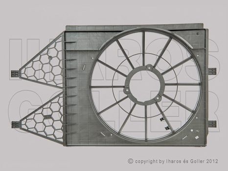 Seat Ibiza 2008.05.01-2012.03.23 Hűtőventilátor keret (1AFI)