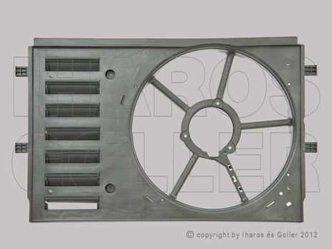 Audi A1 (8X) 2010.01.01-2014.12.01 Hűtőventilátor keret (klímás) (1DN0)