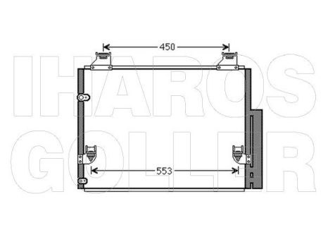 Toyota Hilux 2005.07.01-2015.12.01 Légkondihűtő (0778)