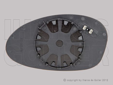 BMW 1 (E87, E81) 2004.01.01-2007.03.31 Tükörlap cserélh., jobb domború, fűthető króm (-09.09) (11DN)