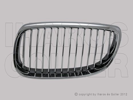 BMW 3 (E90, E91) 2005.03.01-2008.08.31 Hűtődíszrács bal króm (Coupé) (1156)