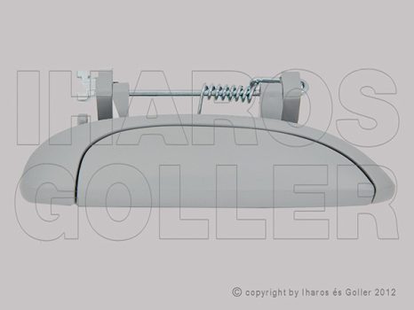 Renault Megane 1999.03.01-2002.08.31 Első külső kilincs zár nélkül jobb, alapozott (09F1)