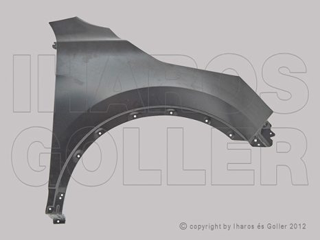 Nissan Qashqai J11 2013.12.01-2017.02.01 Első sárvédő jobb, nem oldalvillogós (13IG)