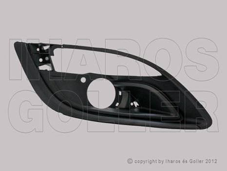 Opel Astra J/2 2012.09.01-2015.05.30 Rács a lökhárítóba jobb, ködlámpás (fekete) (19KA)