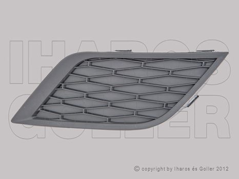 Seat Leon 2012.12.01-2016.12.01 Rács a lökhárítóba jobb, nem ködlámpás (1C4P)