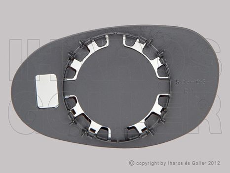 Smart ForTwo 1997.01.01-2007.02.28 Tükörlap cserélhető jobb, domború (10GT)