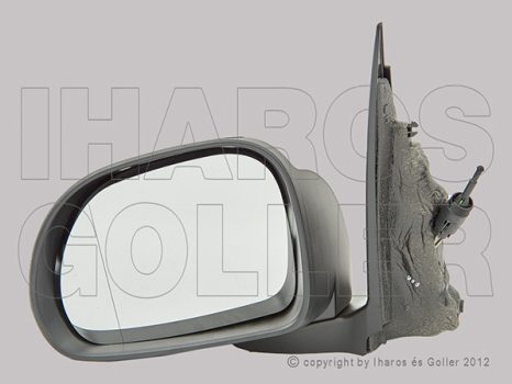 Fiat 500L 2012.03.06-2017.05.01 Visszapillantó tükör bal, bowdenes, fényezhető, aszférikus (10PN)