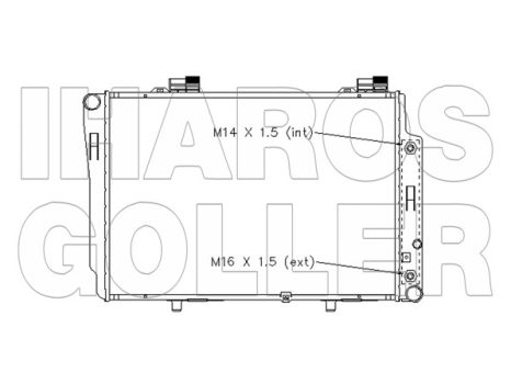 Mercedes C (W202) 1993.06.01-2000.05.31 Vízhűtő R (0RD9)