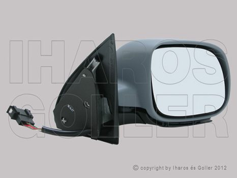 Skoda Fabia 1999.08.01-2007.04.30 Visszapillantó tükör jobb, elektromos  állítás,fűthető,domború,fényezendő,(kis házas) (0WDM)