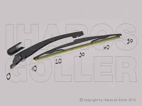 Citroen C3 2002.04.01-2009.12.31 Hátsó ablaktörlő kar lapáttal 350mm (3/5 ajtós) (128F)