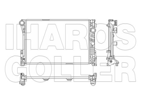 Mercedes C (W204) 2007.01.01-2016.12.31 Vízhűtő (0V4T)