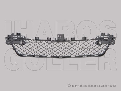 Mercedes C (W204) 2011.01.01-2014.02.28 Rács a lökhárítóba középső (szenzoros) (1K29)